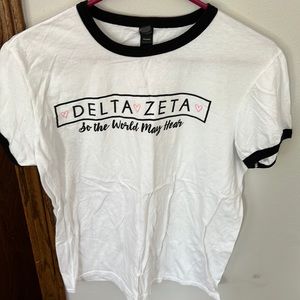 Delta Zeta ringer tee